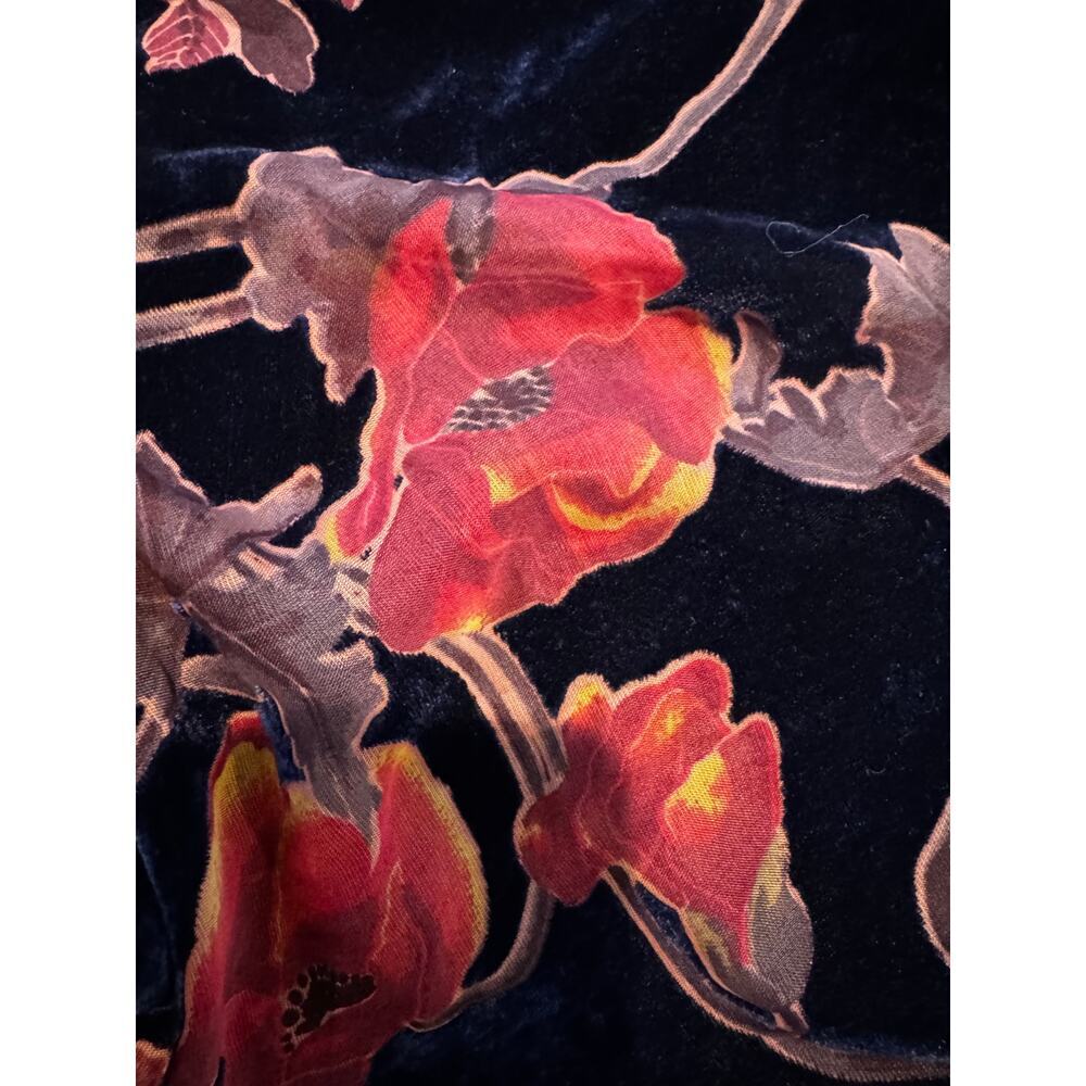 WOVEN HEART Burnout Velvet Floral Kimono/Duster in Size M/L - Picture 5 of 7